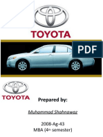Presentation On Toyota by MIAN M .Shahnawaz