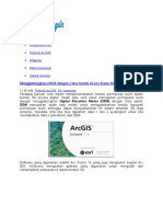 Menggabungkan DEM Dengan Citra Satelit Di Arc Scene 10