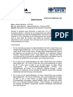 Memorandum Empacaduras