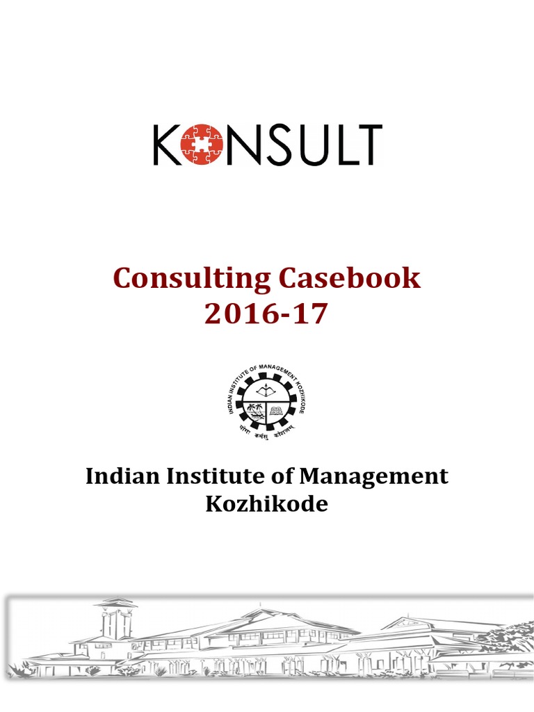 IIMK Consulting Casebook Guide | PDF | Mergers And Acquisitions ...