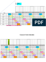 Standard Schedule Pattern