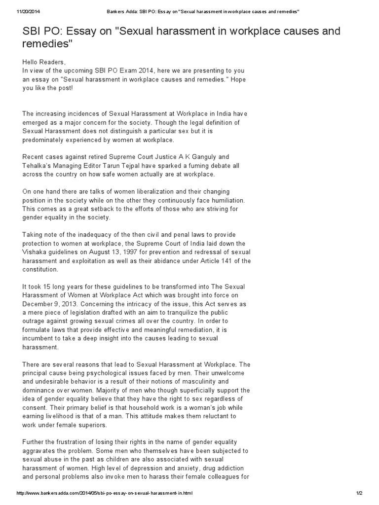 Online harassment essay 02 image