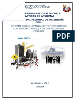 Levantamiento Topografico Con Jalon y Wincha