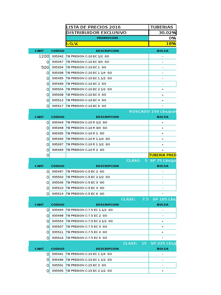 Lista de Precios Noviembre PDF