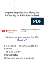 Step by Step Guide To Using The CV Facility On FÁS Jobs Ireland