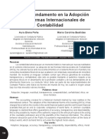 8. Peña, A. E., & Bastidas, M. C. (2007). La ética, fundamento en la adopción de las normas internacionales de contabilidad. Actualidad Contable FACES, 10(14), 118-128..pdf