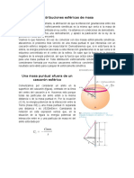 Distribuciones Esféricas de Masa