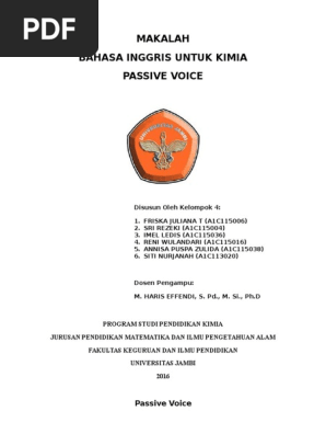 Makalah Passive Voice Verb Object Grammar