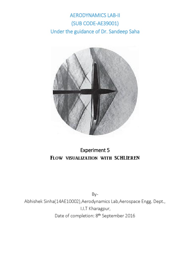 Schlieren Flow Visualization in Supersonic Wind Tunnel | PDF | Mach ...