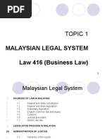 Malaysian Legal System