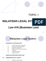 Malaysian Legal System