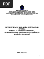 INSTRUMENTO DE AVALIAÇÃO INSTITUCIONAL EXTERNA