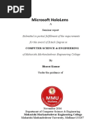 Download Holo Lens  Seminar Report by Bharat Chaudhary SN330853509 doc pdf