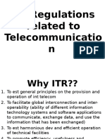 Int Regulations Related To Telecommunicatio N