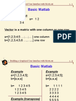 Basic Matlab: Matrix Definition