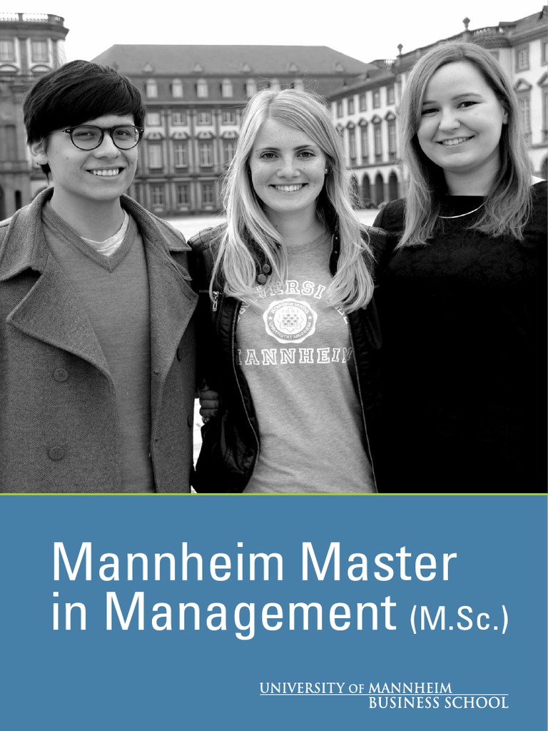 Master in Management Brochure Mannheim University PDF Master Of Business Administration