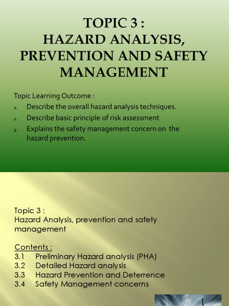 Hazard Analysis and Safety Management Guide | PDF | Personal Protective ...