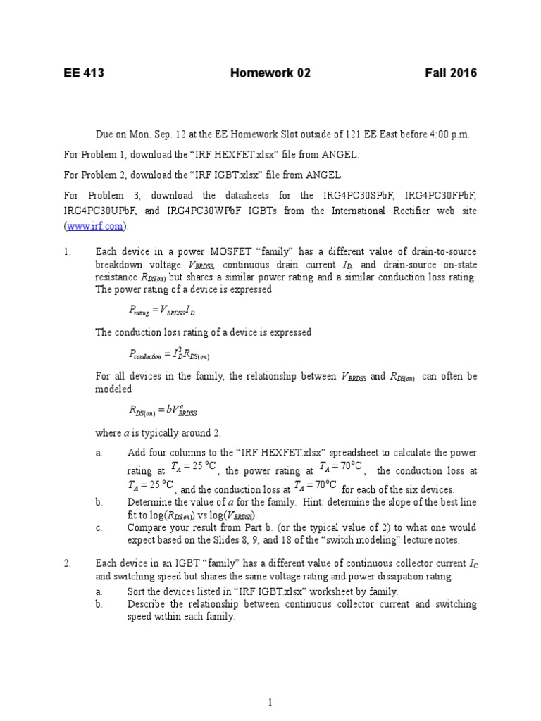 HW 2 | PDF | Semiconductors | Electromagnetism
