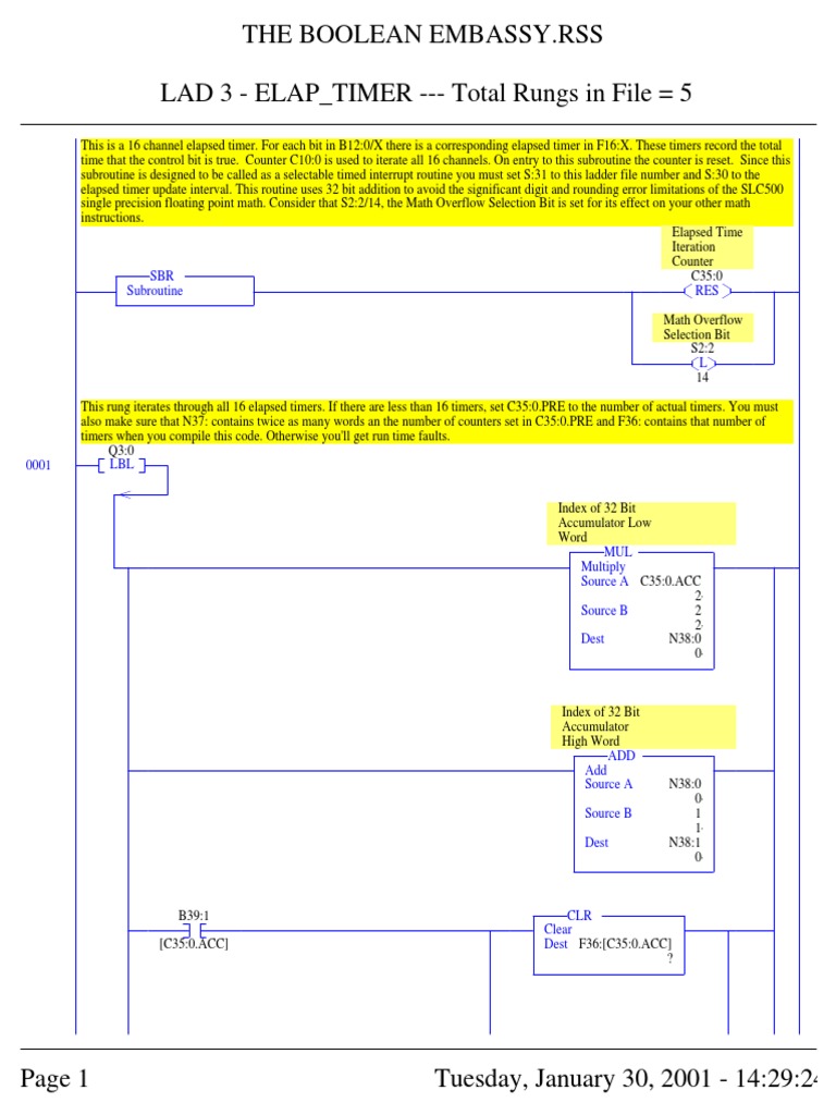 16-Channel Elapsed Timer Code | PDF