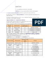 Tipos de Datos en C