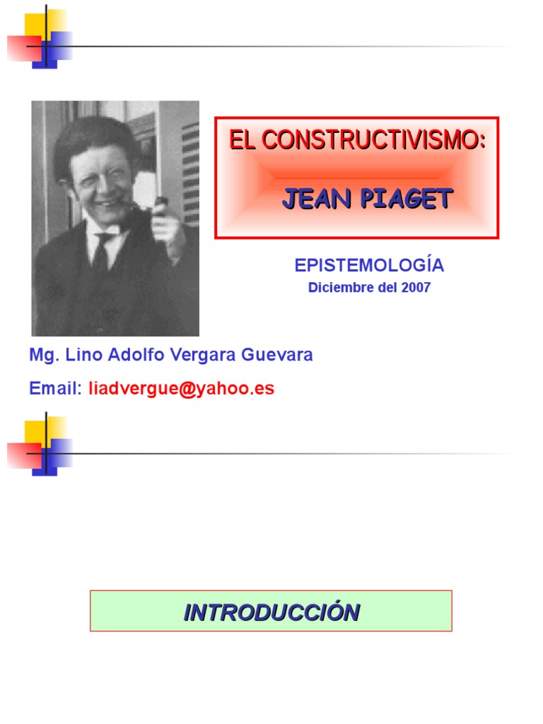 Jean Piaget | PDF | Constructivismo (filosofía de la educación ...