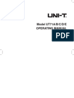 Manual UNI-T 71b