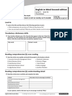 English in Mind2 Level5 Unit10 Extra Reading Practice Worksheet PDF