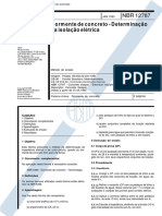 NBR 12787 - Dormente de Concreto - Determinacao Da Isolacao Eletrica