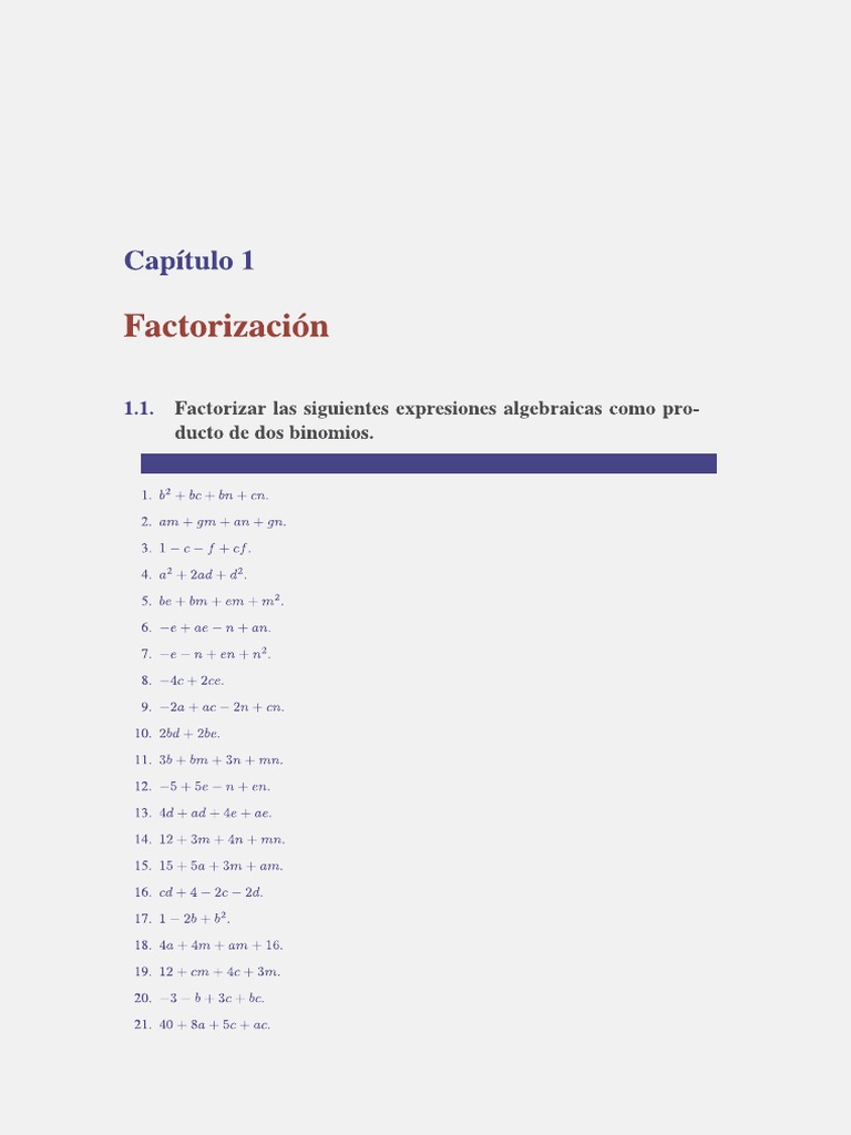 Factorizacion 2 Problemas Con Soluciones Pdf