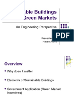 Sustainable Buildings and Green Markets: An Engineering Perspective