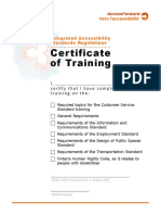 Aoda Training Certificate