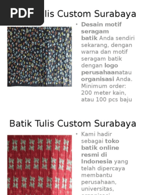 Batik Tulis Custom Surabaya 081333783133 Batik Tulis