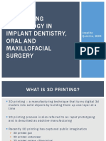 3d Printing Technology in Oral and Maxillofacial Surgery