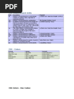 CSS Measurement Units: CSS Colors - Hex Codes