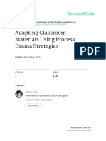 Adapting Classroom Materials Using Process Drama Strategies