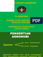 Konsep Dasar Agronomi