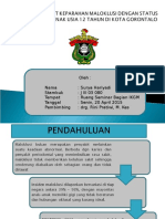 Hubungan Tingkat Keparahan Maloklusi Terhadap Status Karies Gigi Pada Aak Usia 12 Tahun Di Kota Gorontalo