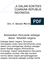 Pancasila Dalam Konteks Ketatanegaraan Republik Indonesia