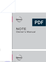 Nissan Note E12 EU User Manual English