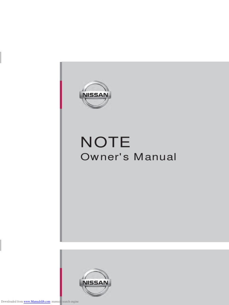 Nissan Note E12 EU User Manual english Seat Belt Airbag