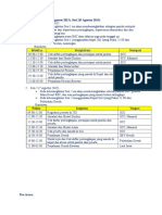 Referensi Jadwal Kegiatan