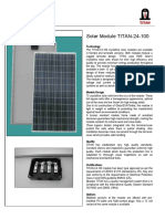 Solar Module TITAN-24-100: Technology