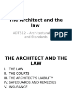 The Architect and The Law: ADT512 - Architectural Laws and Standards