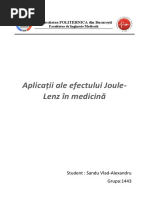 Aplicatii Ale Efectului Joule-Lenz in Medicina