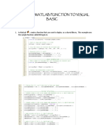 Importing Matlab Function To Visual Basic PDF