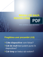 Reguli de Baza Pentru Prezentari