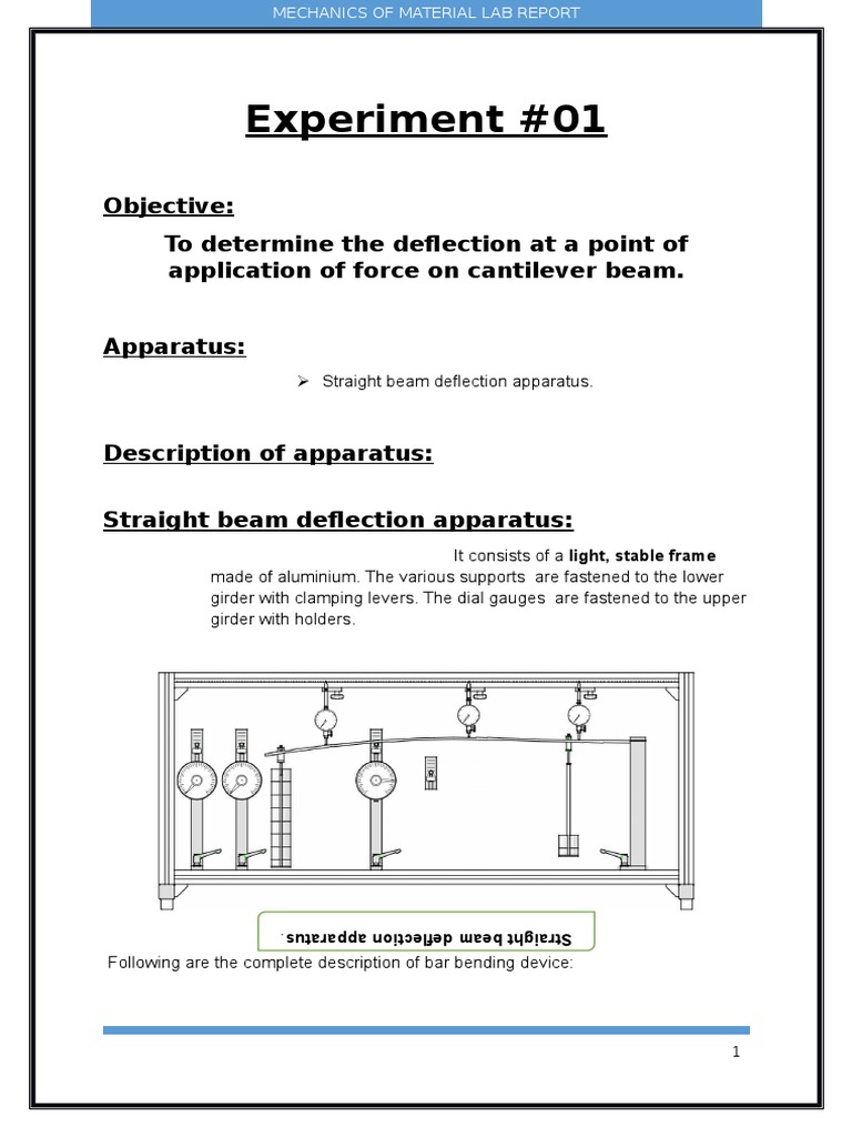 Mechanics of Material Lab Report | PDF | Buckling | Strength Of Materials