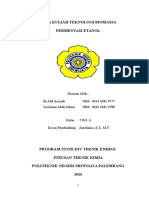 Mata Kuliah Teknologi Biomassa Fermentasi Etanol