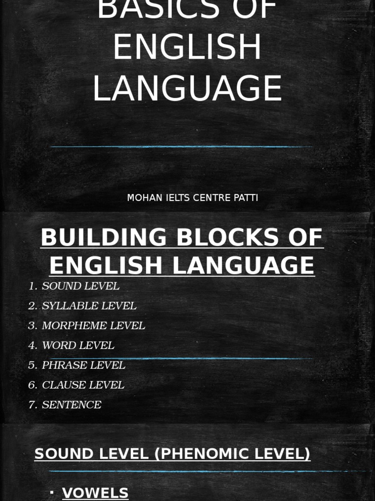 Basic English | PDF | Language Arts & Discipline