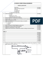 Design of RCC Structural Elements: Model Questions Unit - 1